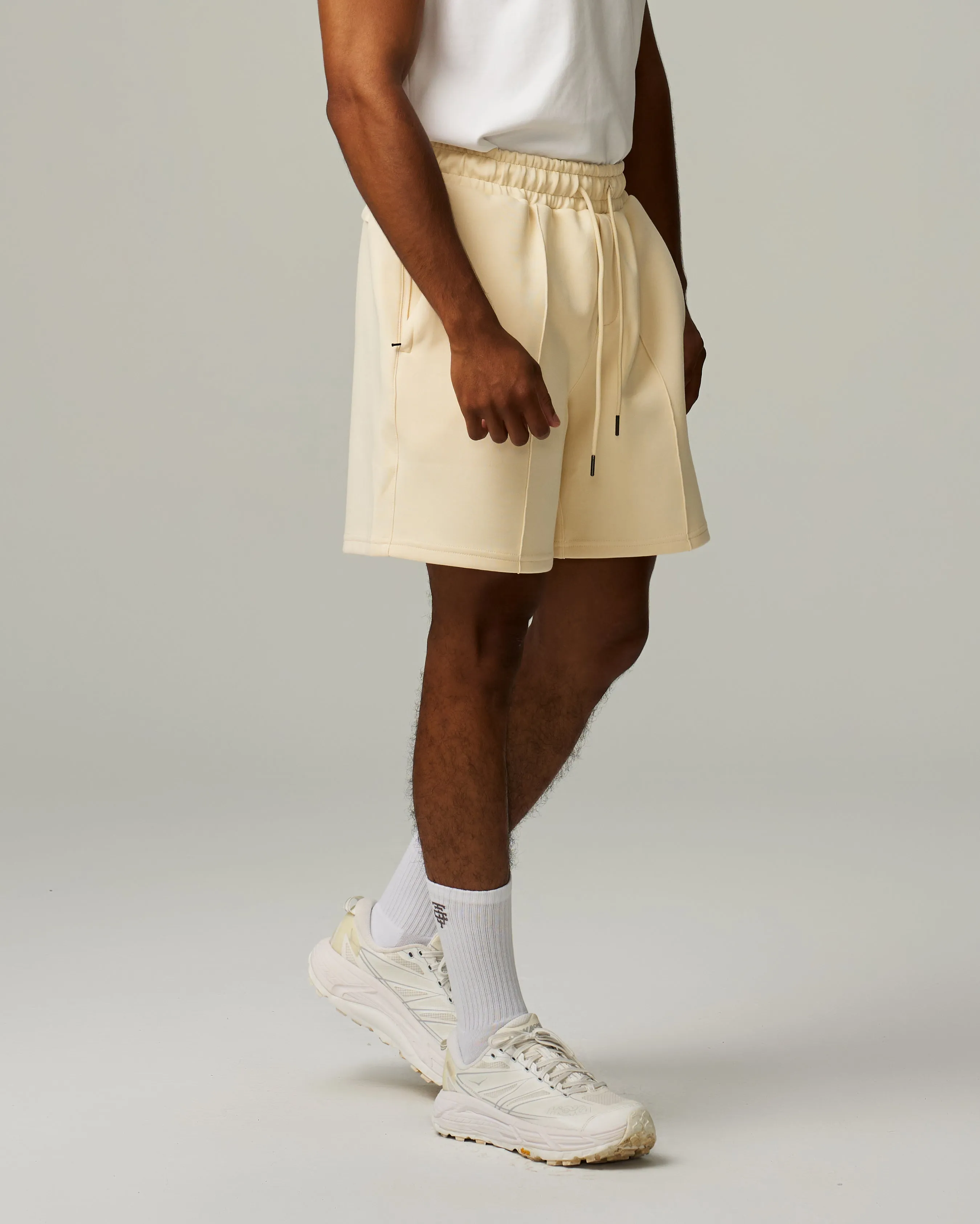 Track Pintuck Shorts